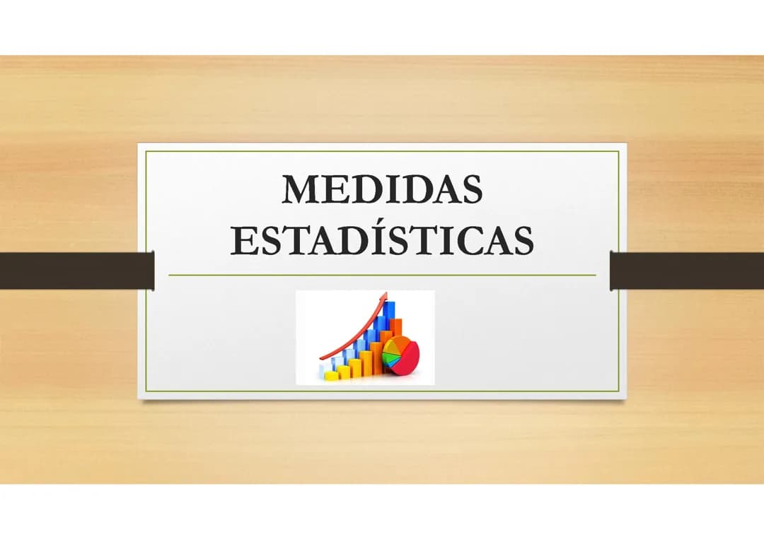 Medidas estadísticas 