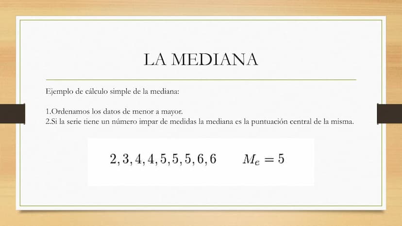 MEDIDAS
ESTADÍSTICAS MEDIDAS ESTADÍSTICAS
Son valores representativos de una colección de datos, que
resumen en unos pocos valores la inform