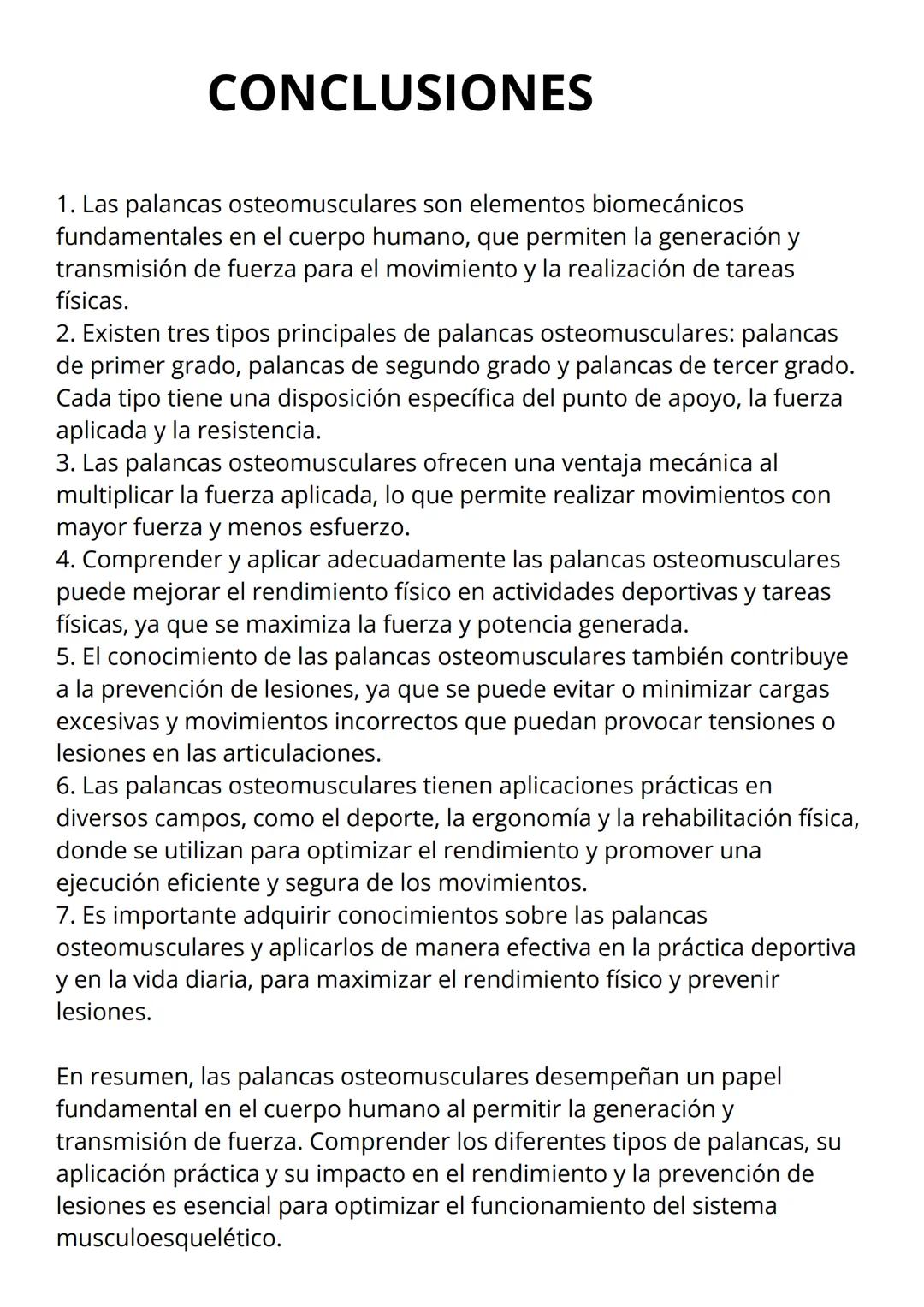 PALANCAS OSEO
MUSCULARES
ANGELINE GIRALDO INTRODUCION
En el maravilloso mundo de la biomecánica, las palancas osteomusculares
son una pieza 