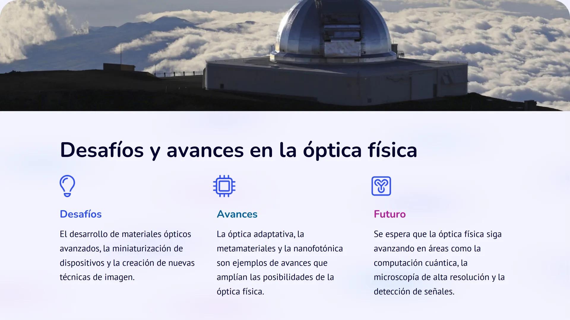 # la óptica física

La óptica física estudia el comportamiento de la luz como una onda.
Esta rama de la física abarca fenómenos como la inte