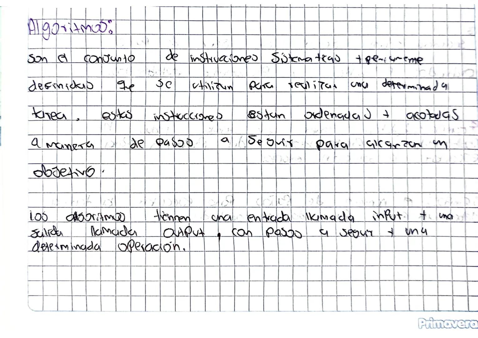 Algoritmos.
Son G
Conjunto
de instruaciones Sistematigo + pe-creme
definickib
qe
Sc
0
utilizan para realitat
спи
determinada
Karea.
estas
in