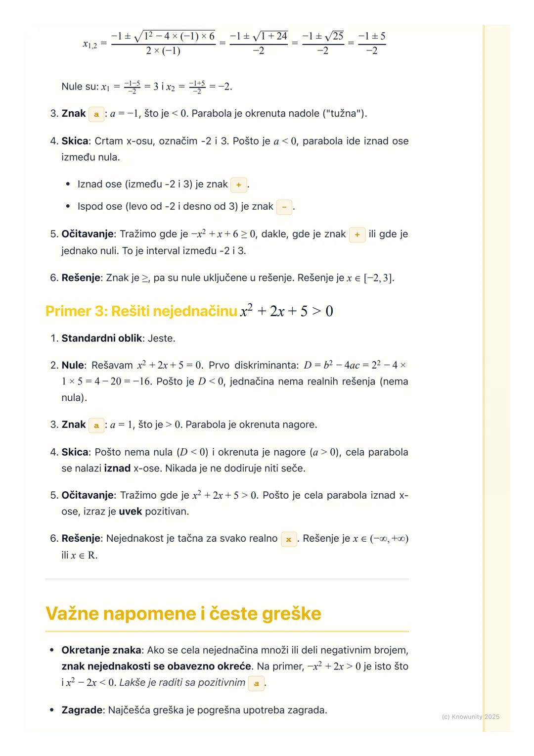 # Kvadratne nejednačine

# Uvod u kvadratne nejednačine

Kvadratne nejednačine su nejednačine gde se nepoznata $x$ pojavljuje na
drugi stepe
