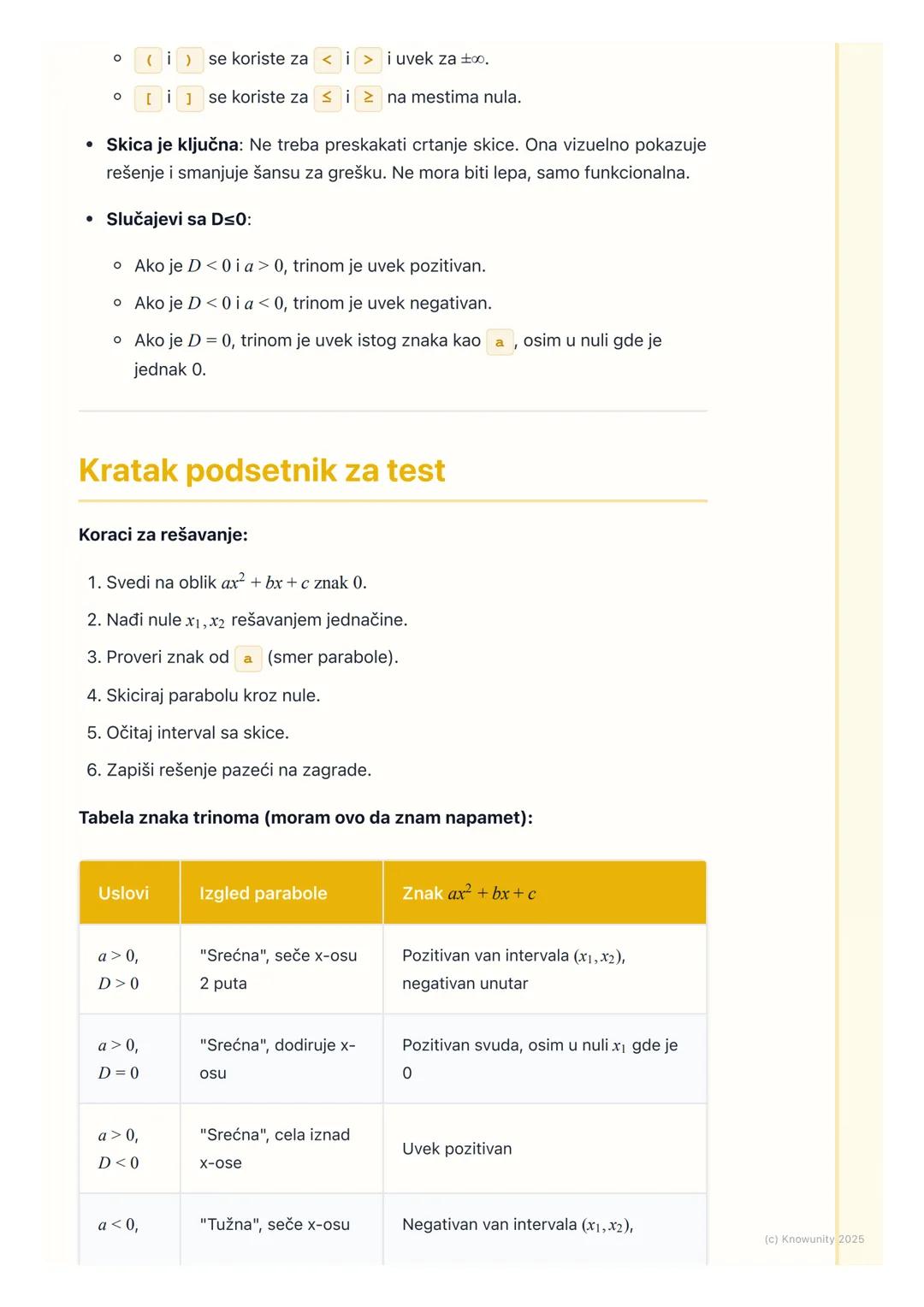 # Kvadratne nejednačine

# Uvod u kvadratne nejednačine

Kvadratne nejednačine su nejednačine gde se nepoznata $x$ pojavljuje na
drugi stepe
