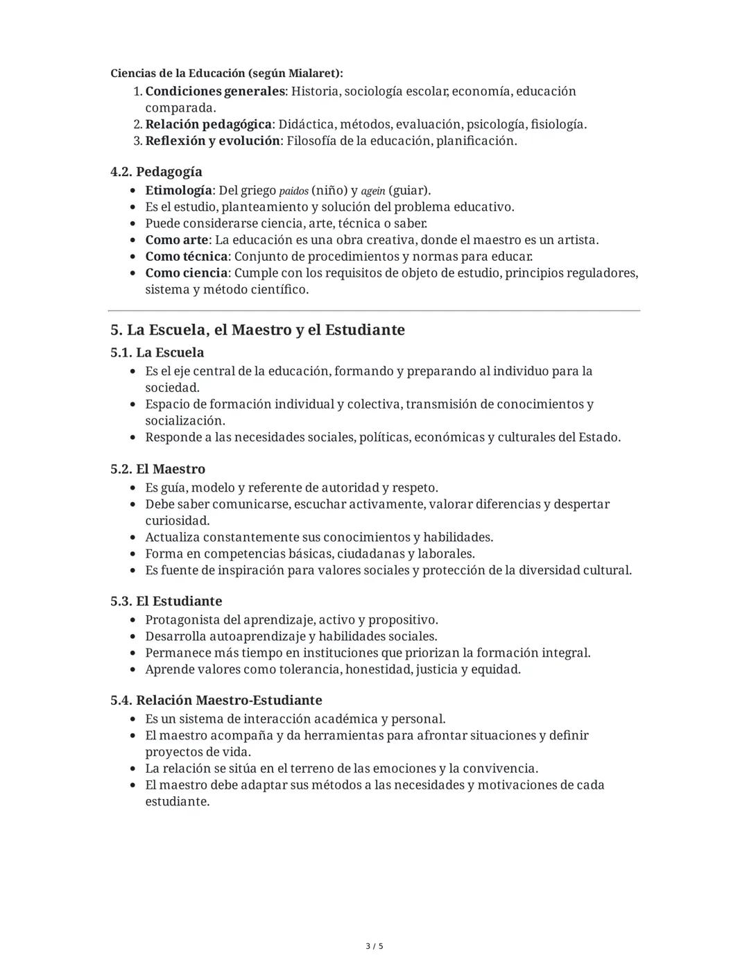 Resumen Integral: Historia, Conceptualización y Perspectivas de
la Pedagogía
1. Introducción: Diferencia entre Historia de la Educación y Pe