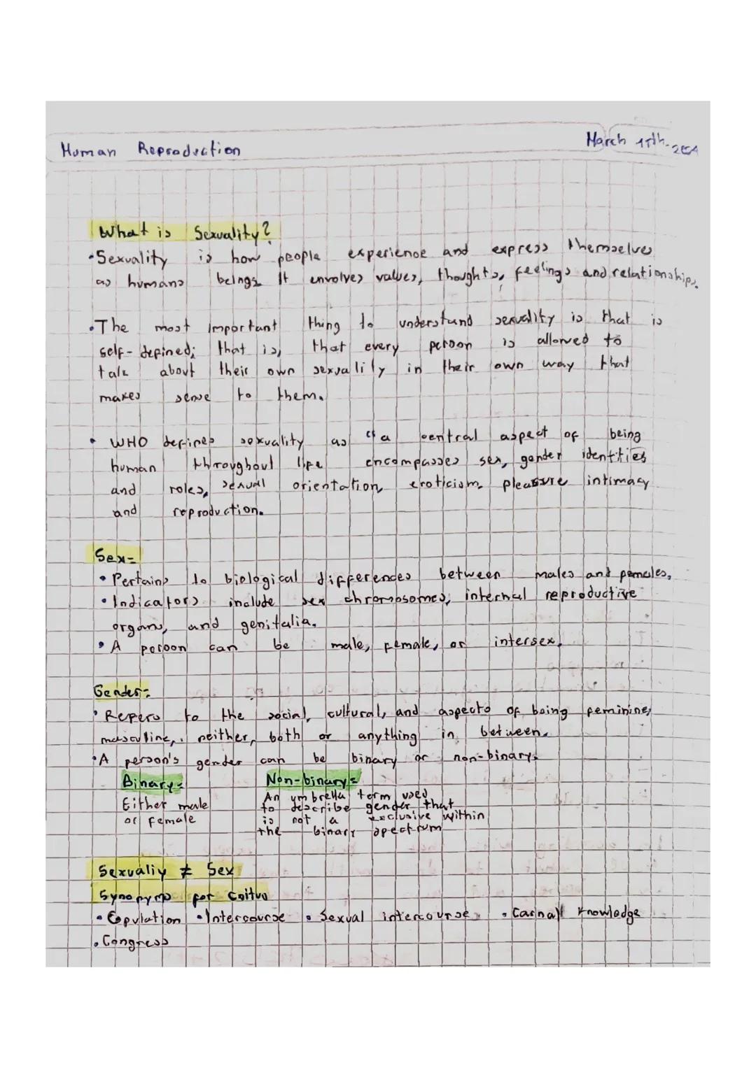 Reproducción en Humanos