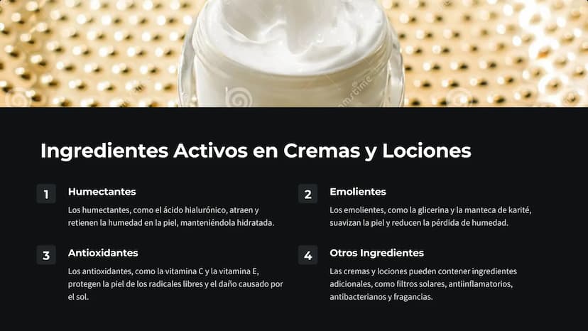 Creamstime
roascine
G
tem/t
Química de los
Cosméticos
La química cosmética es un campo fascinante que explora la
composición, las reacciones