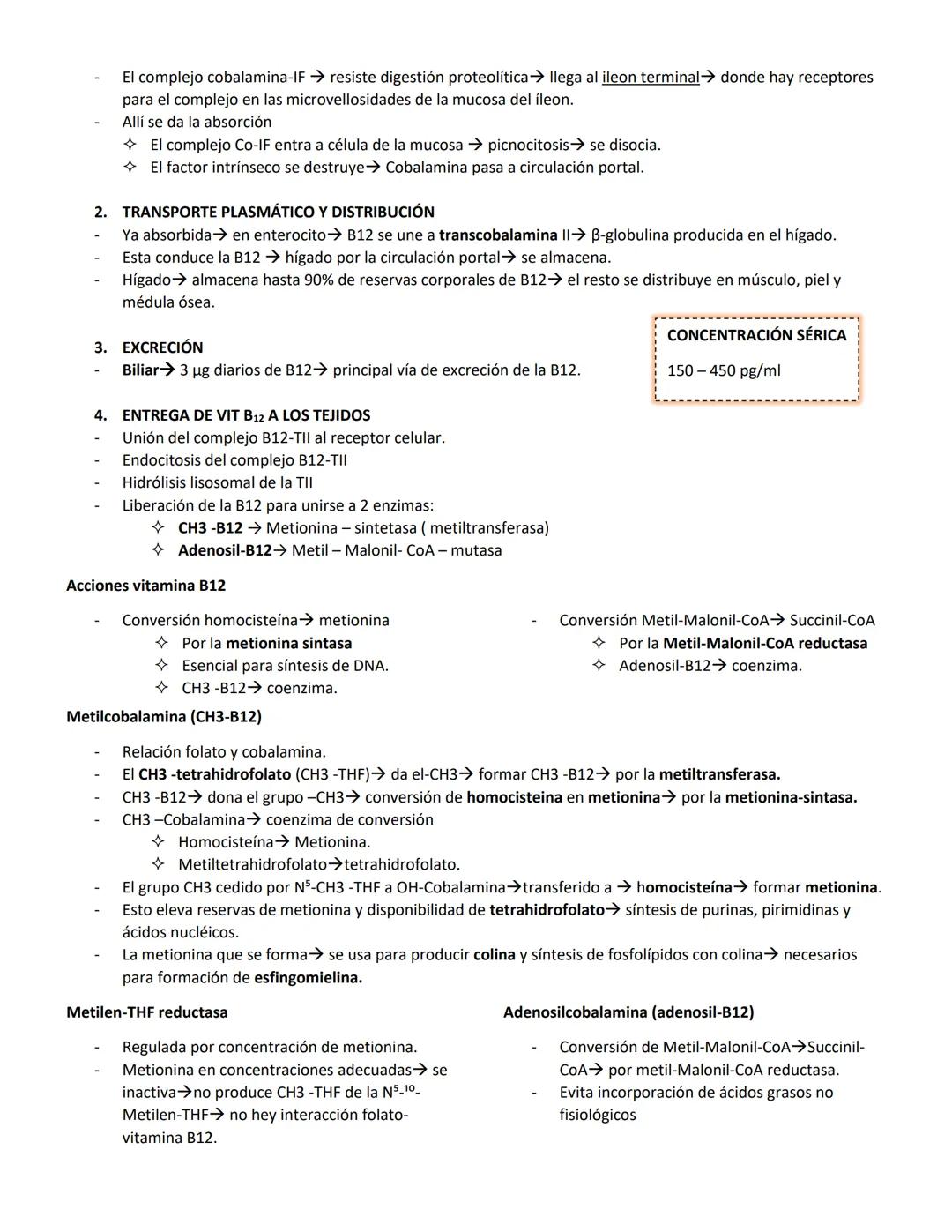 Vitamina B12
Estructura química
Vitamina B12
y ácido folico
Complejo hexacoordinado de Cobalto.
Composición
1. Núcleo corrínico→ Grupo plana
