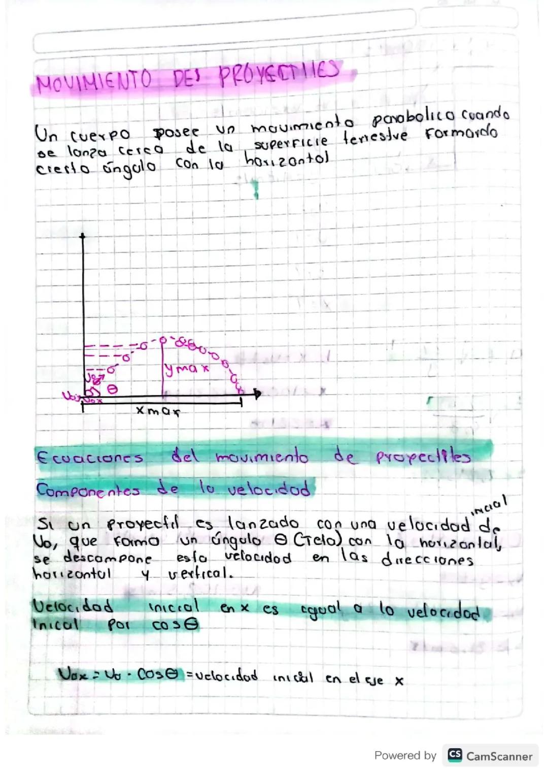 Movimiento de proyectiles