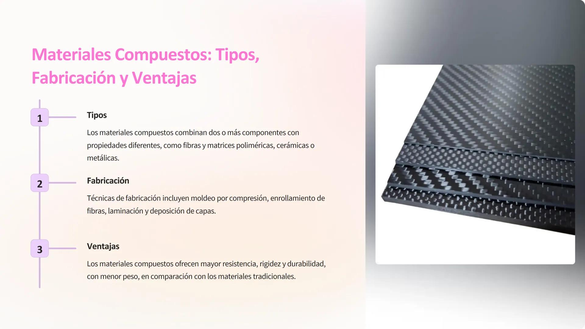 -100
80
60
40
Química de los
Materiales
Esta presentación brindará una introducción general a los principales
tipos de materiales estudiados