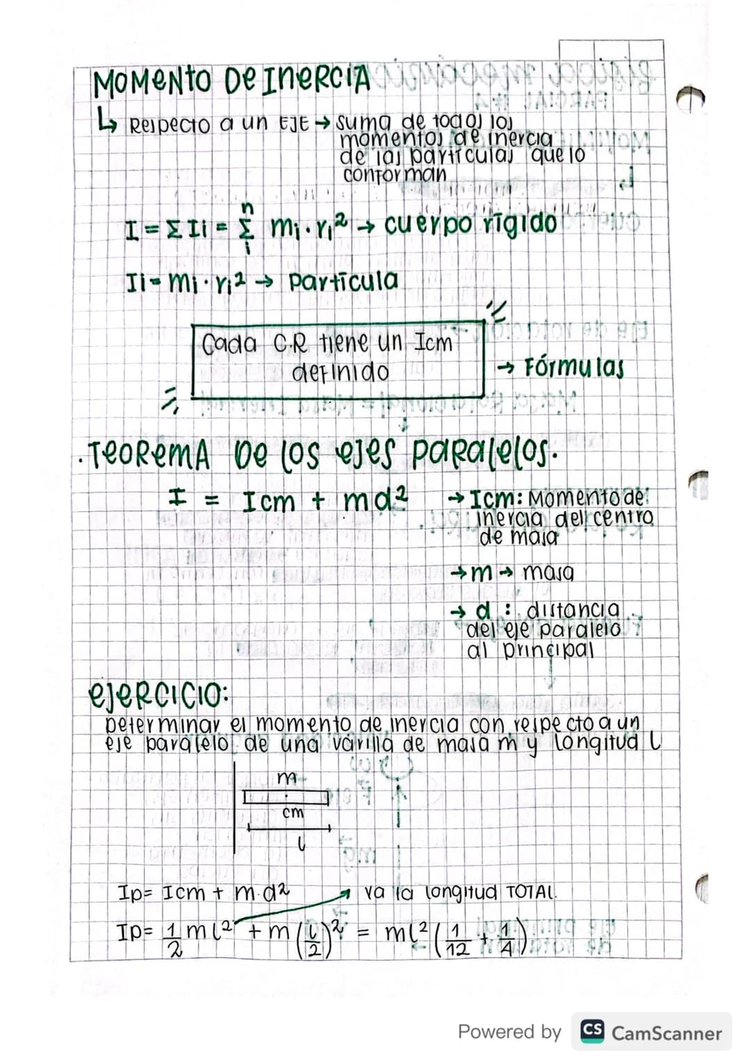 MOVIMIENTO ROTACIONAL
↳ Modelo de cuerpo rígido
Cuerpo Rigido sistema de muchaj partículas, cuya
separación entre cualquier pareja de
ellas 