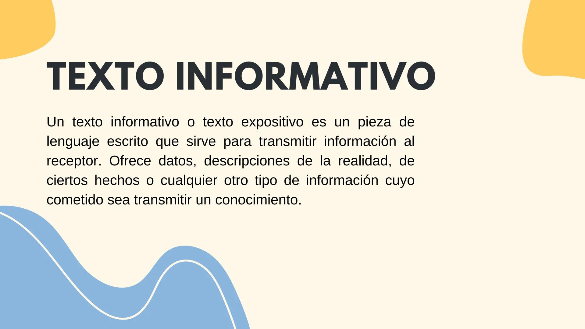TIPOS DE
TEXTOS TEXTO NARRATIVO
Es aquel en el que se relatan acontecimientos reales o
ficticios, los cuales suceden en un tiempo y lugar
de