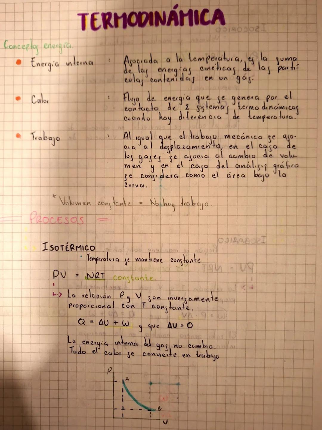 # TERMODINÁMICA

Concepto energia.

*   Energia interna : Asociada a la temperatura, es la suma
de lay energias cinéticas de las partíc
cula
