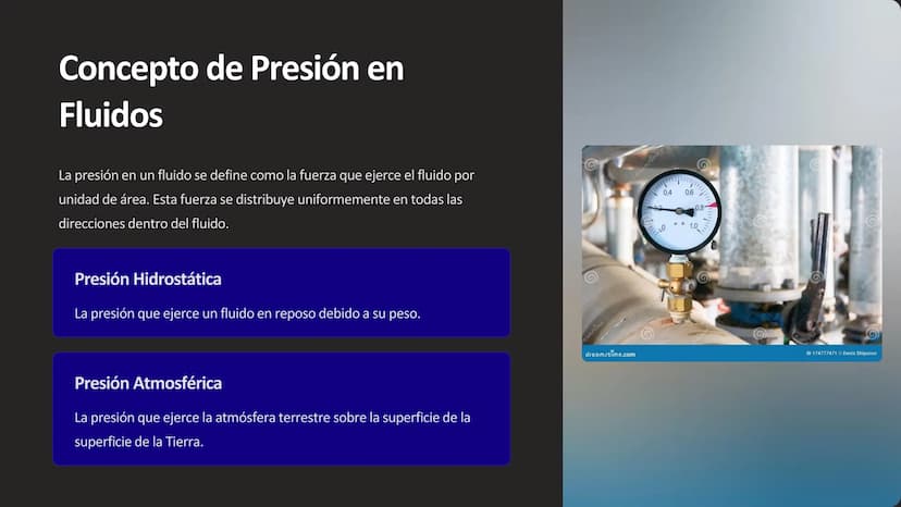 las Propiedades de
los Fluidos
Los fluidos, ya sean líquidos o gases, poseen propiedades únicas que los
diferencian de los sólidos. Estas pr