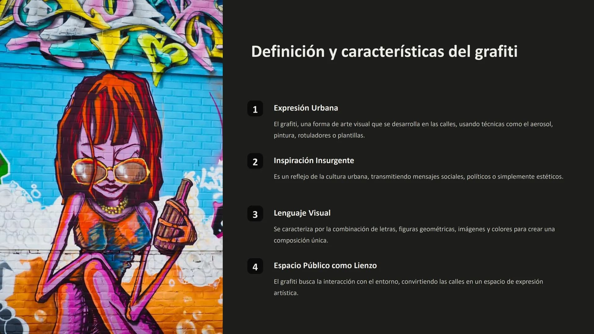 Arte callejero: un
lienzo urbano
El arte callejero, una expresión artística que trasciende las galerías
tradicionales y se adueña de las cal