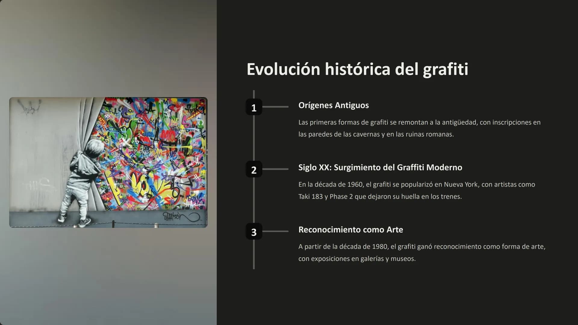 Arte callejero: un
lienzo urbano
El arte callejero, una expresión artística que trasciende las galerías
tradicionales y se adueña de las cal