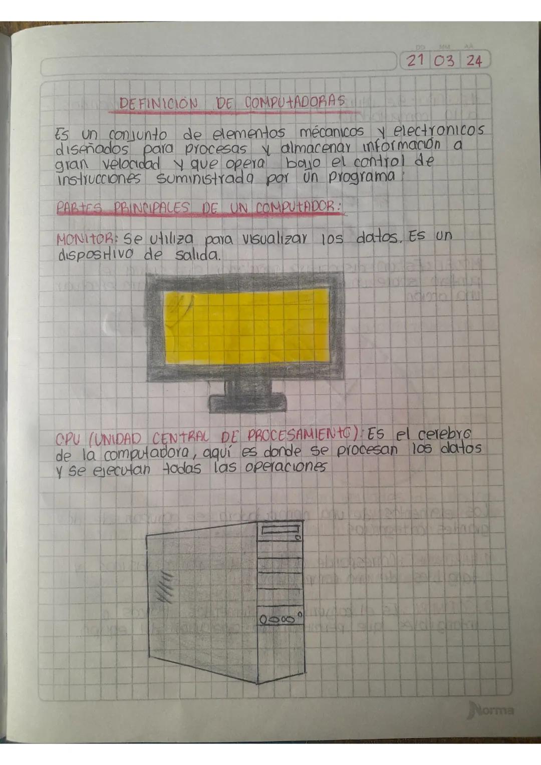 Definición de computadoras 