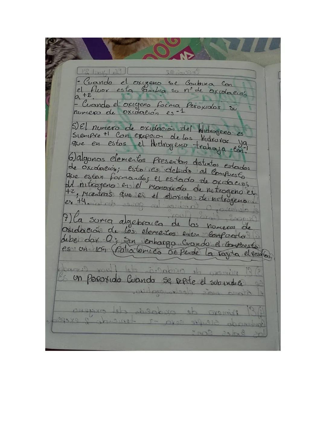 Sección #2
06 Jun 24
you
# Reglas Para
## determinar los
### numero de
#### oxidacións

1) El número de oxidación de un elenito
ubre siempre