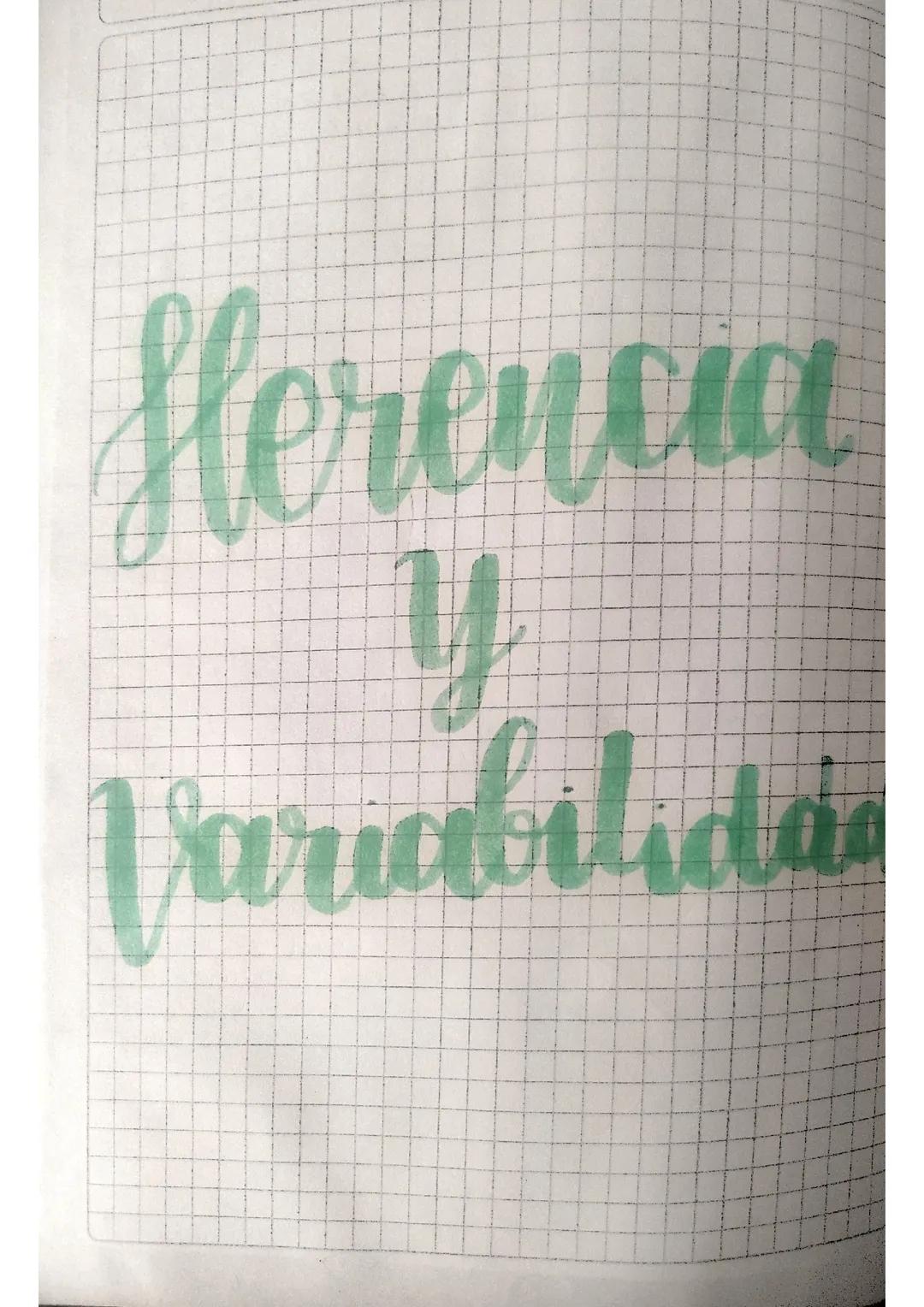 Herencia y variabilidad