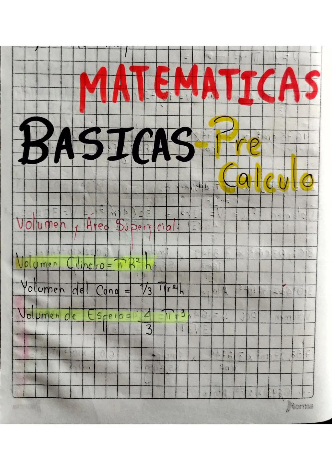 Matemáticas básicas y geometría 