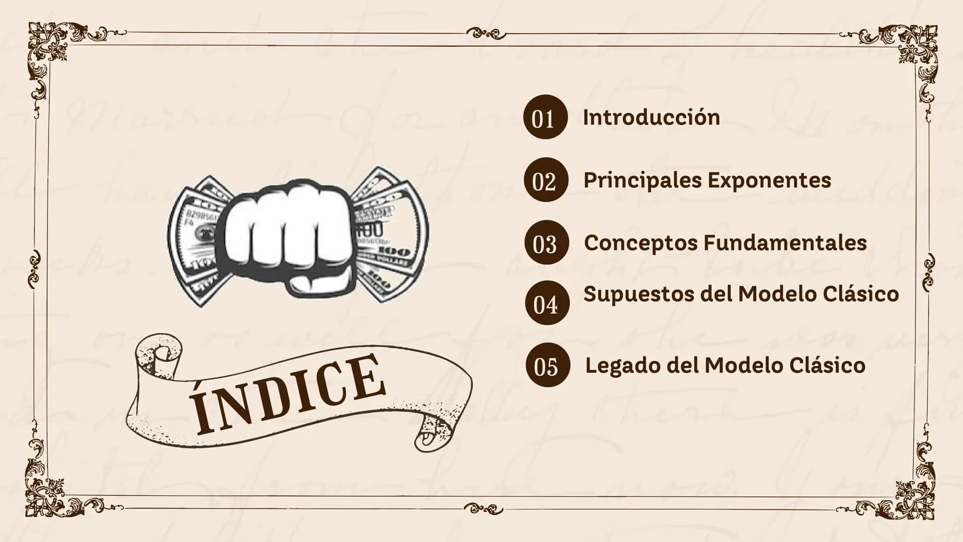 Modelo clasico de la economia