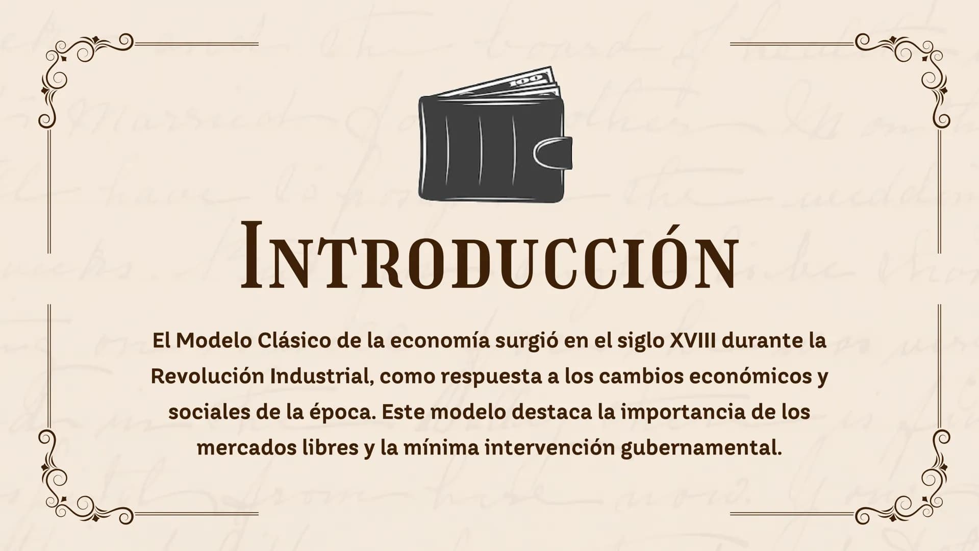 Modelo clasico de la economia
