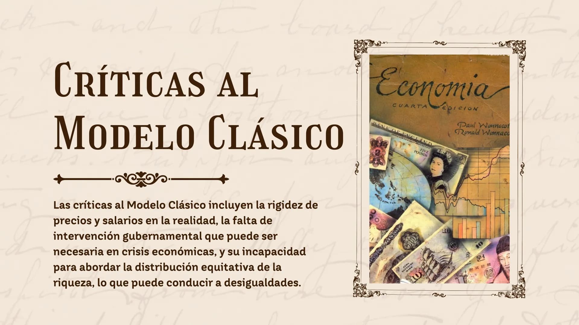 Modelo clasico de la economia