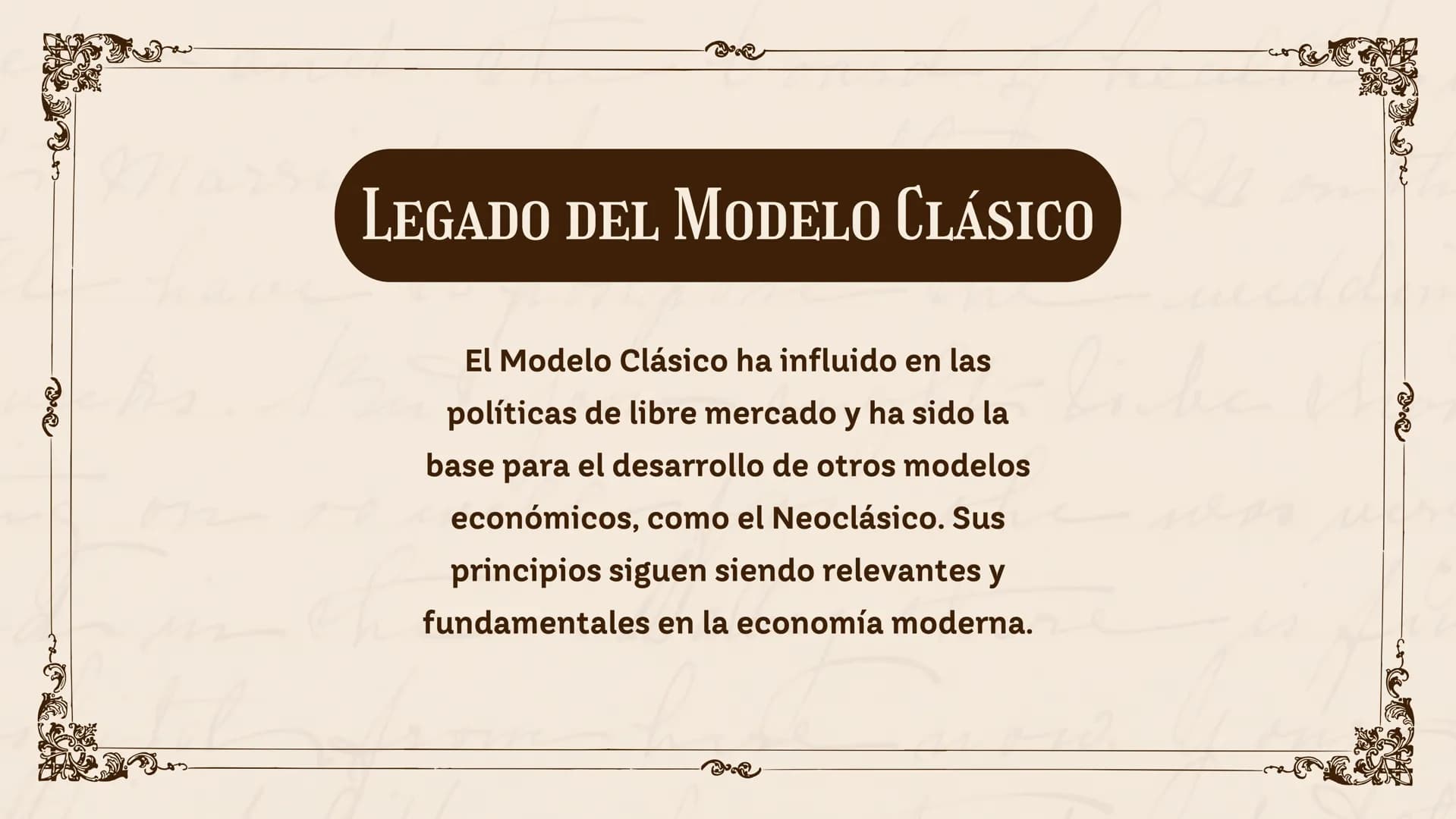 Modelo clasico de la economia