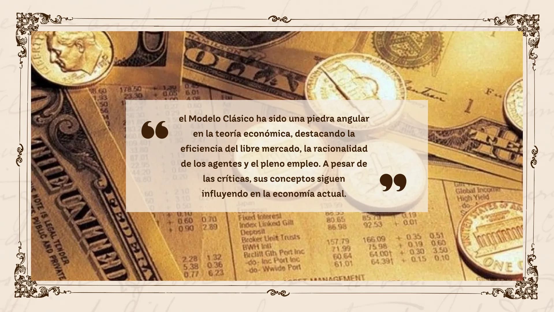 Modelo clasico de la economia