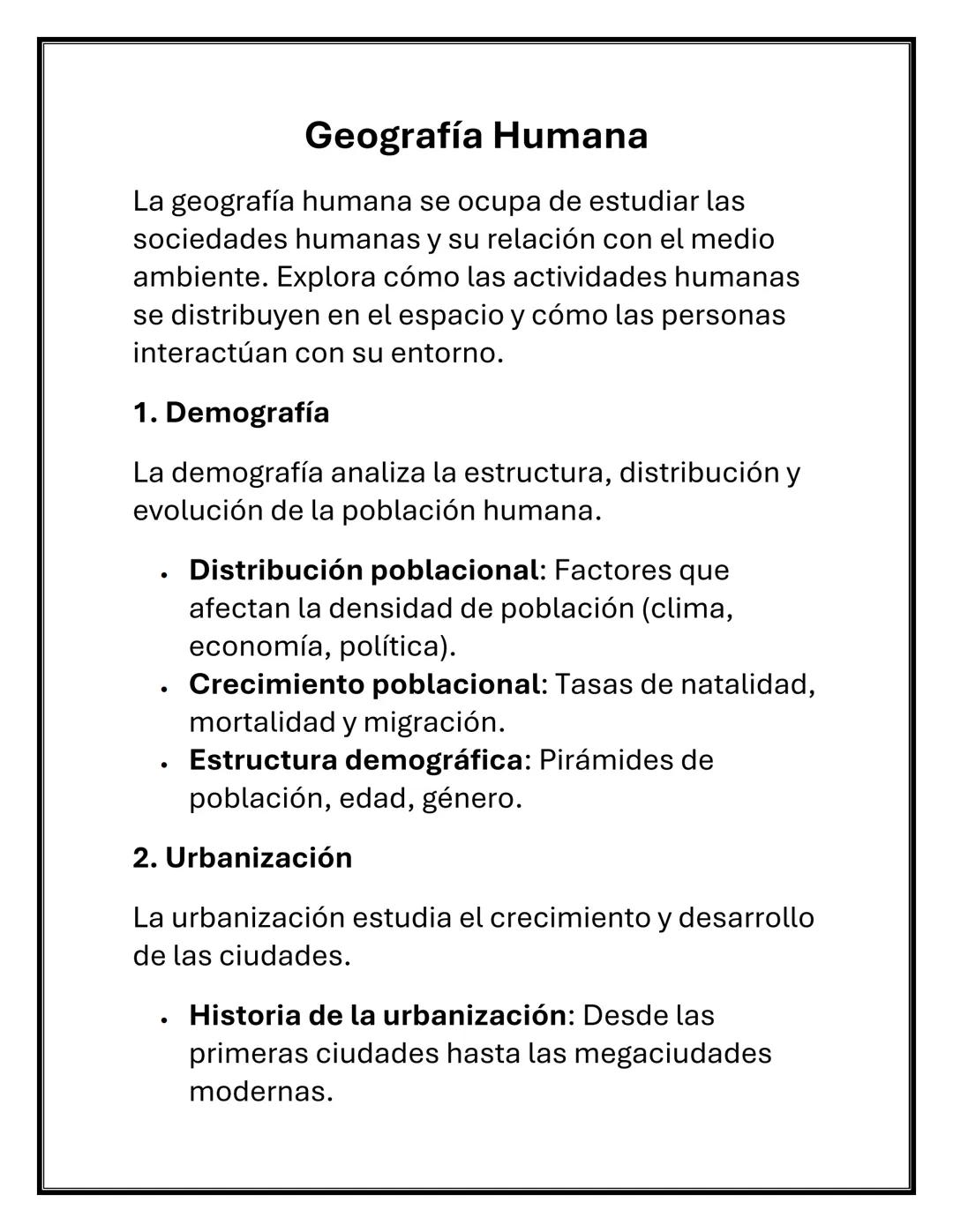 GEOGRAFÍA FÍSICA
Y HUMANA
Geografía Física
La geografía física es una rama de la geografía que
se encarga de estudiar los elementos naturale