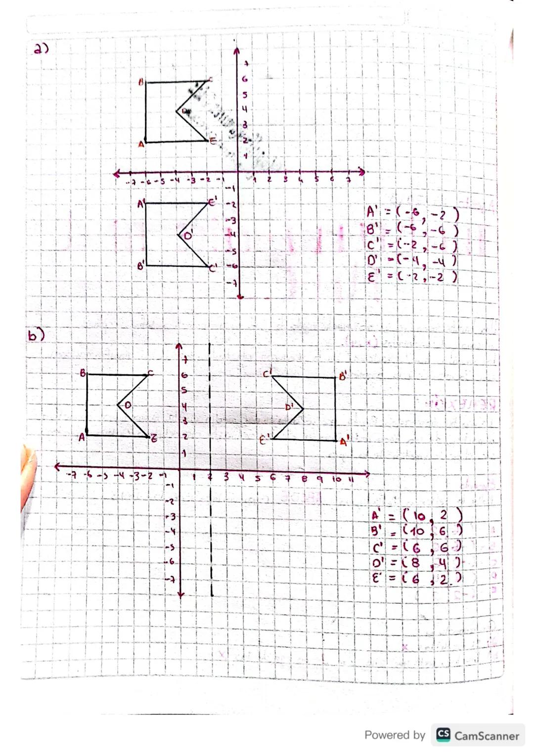TRANSFORMACIONES IN EL
PLANO
Una transformación es un movimiento vigido de
carteriono decoordenados (x,y).
no.
figurd geometrica sobre une p