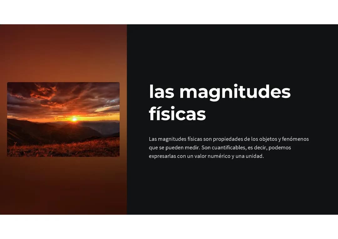 Magnitudes físicas y sistemas de unidades