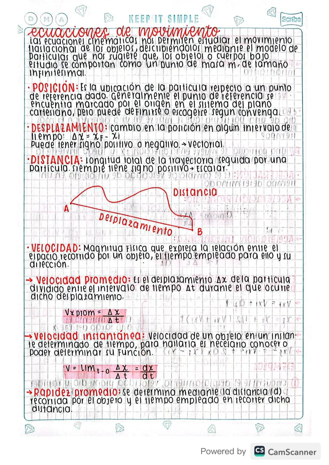 M
KEEP IT SIMPLE
ecuaciones de movimiento -
Scribe
Las ecuaciones cinematicas nos permiten estudiar el movimiento
tiaslacional de los objeto
