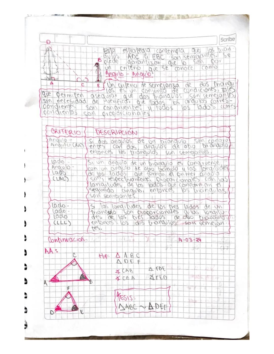 Criterios de semejanза
Moderada casa, una coal promene un anos, qu
ento estas instrucciones.
1. Pon un espejo en el suelo a dos metros de la
