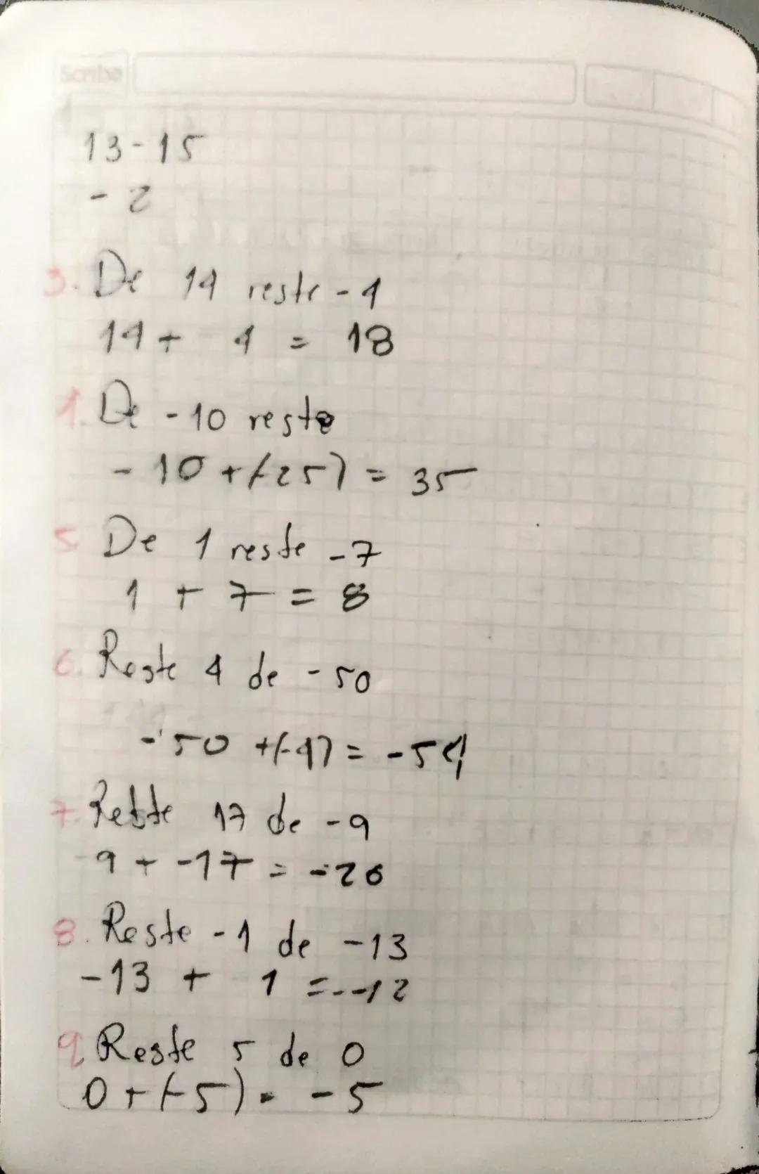Scribe
# Númeras Enteros.
$Z=L..., -4,3,2,1,0,1,2,3,...$

411
... T TTT
-3-2-1 3.2.10 1 2 3 4 ...

Izquierda Derecho
Deuda 1 Tengo
Antes de 