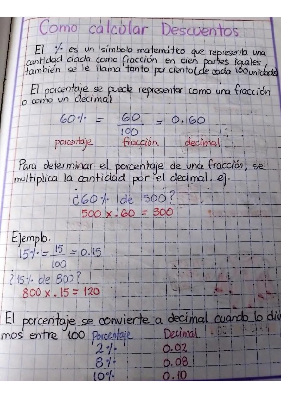 Cómo calcular descuentos