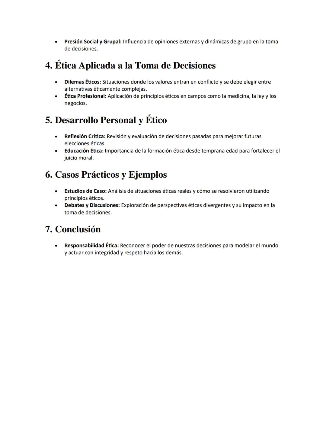 Toma de Decisiones
APUNTES//
1. Introducción
•
Definición: Proceso mediante el cual se elige una opción entre varias alternativas
basándose 