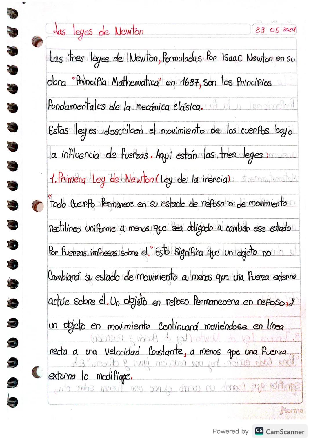 # Las leyes de Newton

23 05 2024

Las tres leyes de Newton, Formuladas Por Isaac Newton en su
obra "Principia Mathematica" en 1687, son los