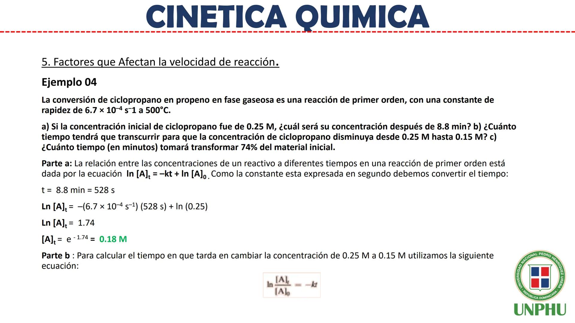 # Química General II (QUI-112)

# CINETICA QUIMICA

Facilitador: Ing. Maribel Espinosa

NIVERSIDAD NACIONAL PEDRO HENRIQUEZ URENA

REPÚBLICA