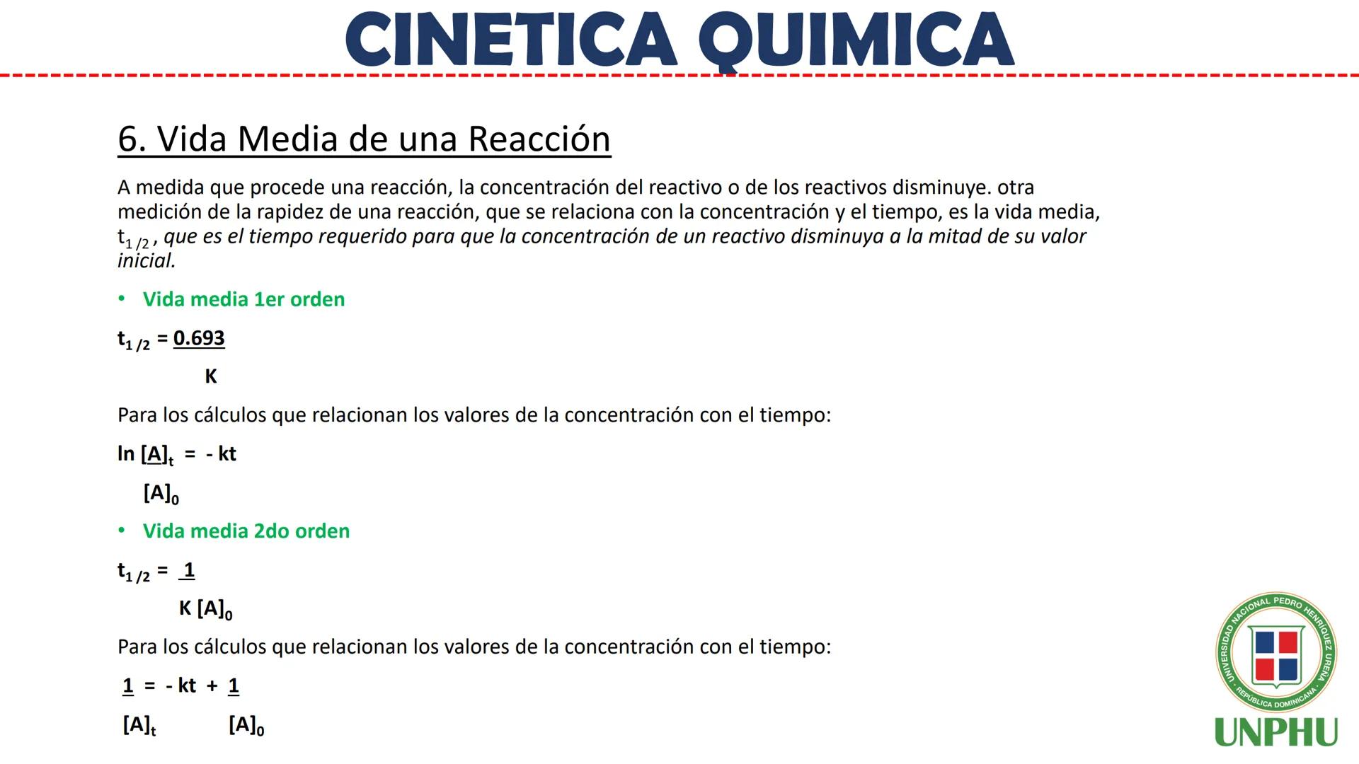 # Química General II (QUI-112)

# CINETICA QUIMICA

Facilitador: Ing. Maribel Espinosa

NIVERSIDAD NACIONAL PEDRO HENRIQUEZ URENA

REPÚBLICA