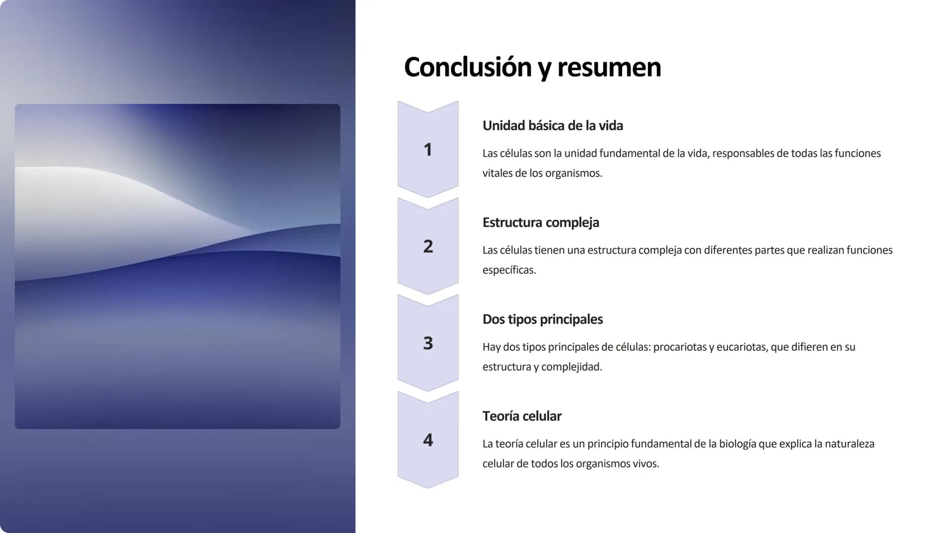 la célula
La célula es la unidad fundamental de la vida. Es la estructura más pequeña que
puede realizar las funciones vitales como la repro