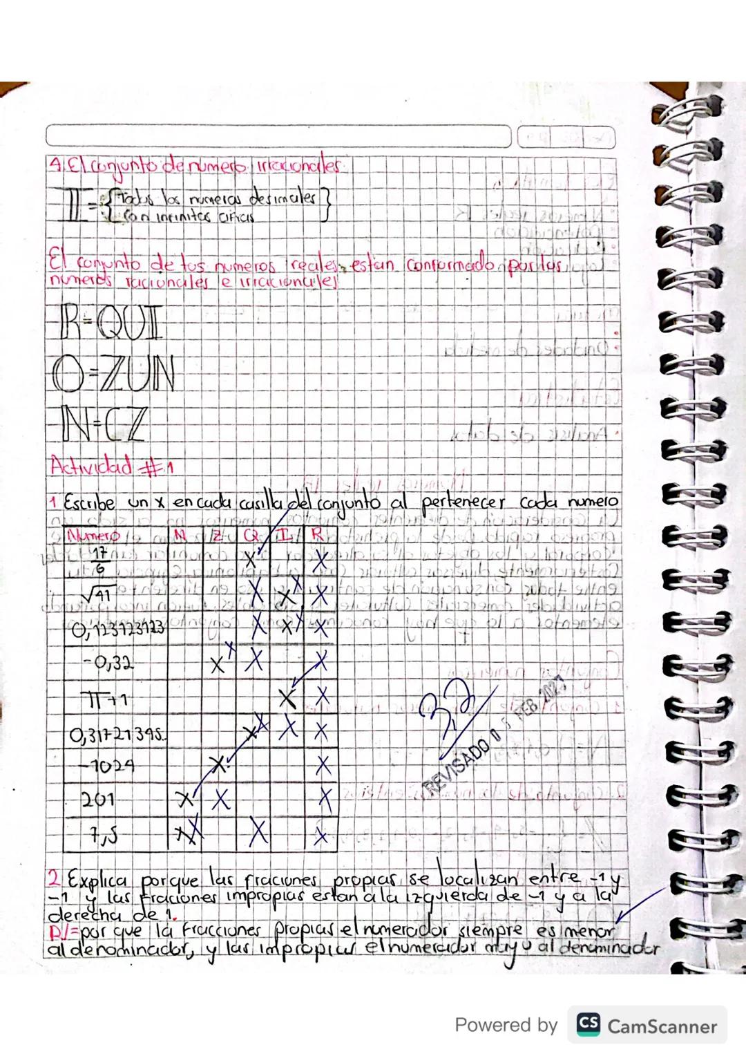 - Analisis de dator

Numeros reales R.

La consideración de diferentes conjuntos numericas no a'sı sido un
progreso rapido. Desde la prehist