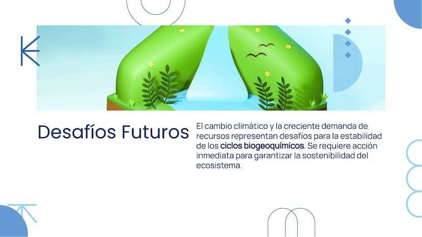 Importancia de los
Ciclos
Biogeoquímicos en
el Ecosistema Introducción
Los ciclos biogeoquímicos son procesos fundamentales
para el equilibr