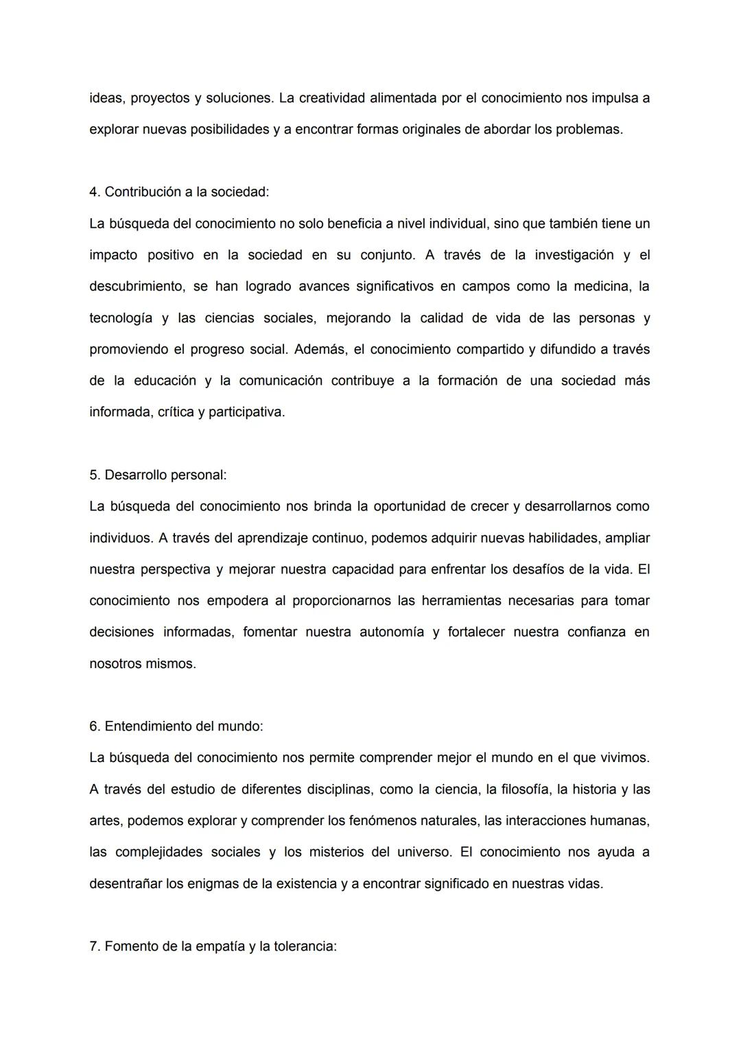 La búsqueda del conocimiento

INTRODUCCIÓN:

La búsqueda del conocimiento ha sido una constante en la historia de la humanidad. Desde
tiempo
