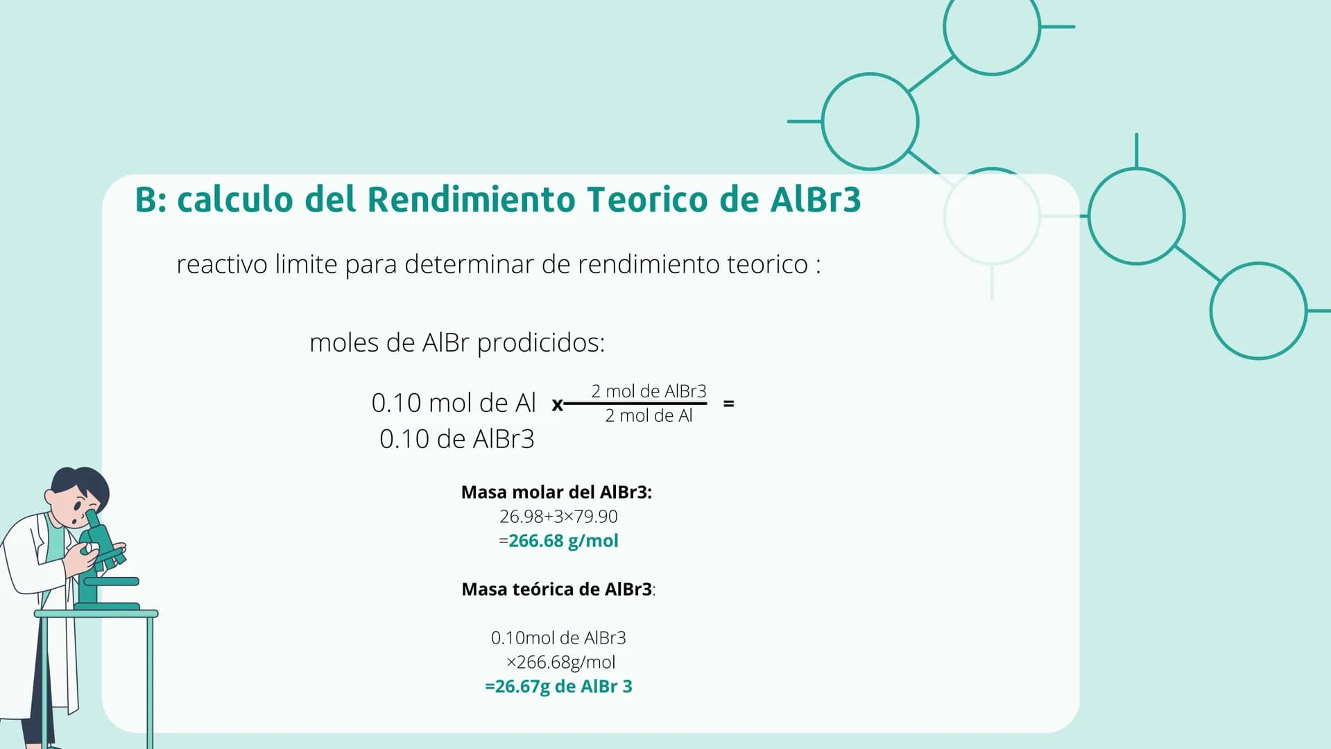 REACCIONES
QUÍMICAS Ejemplo
La reacción del aluminio metálico con bromo, un no metal líquido, es
espontánea, es decir, no necesita energía e