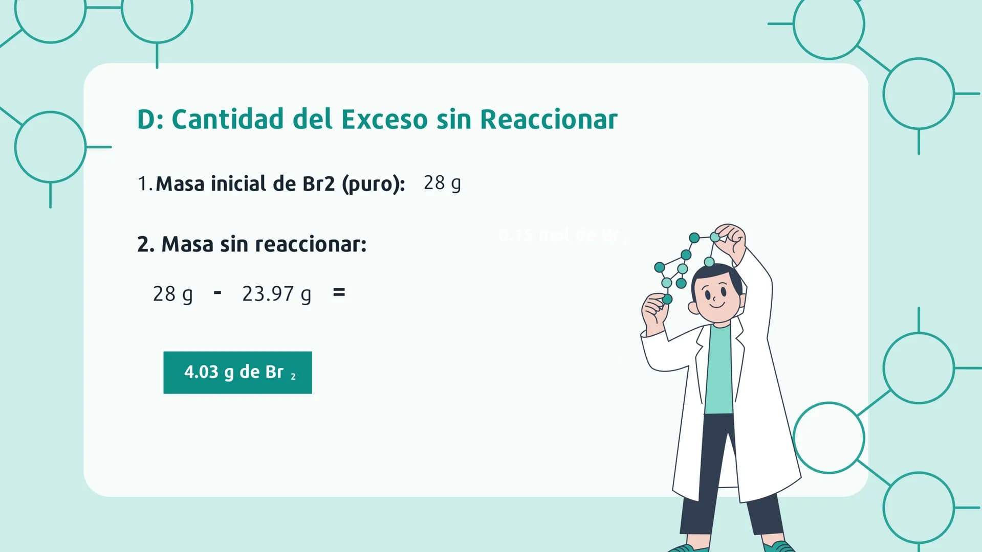 REACCIONES
QUÍMICAS Ejemplo
La reacción del aluminio metálico con bromo, un no metal líquido, es
espontánea, es decir, no necesita energía e