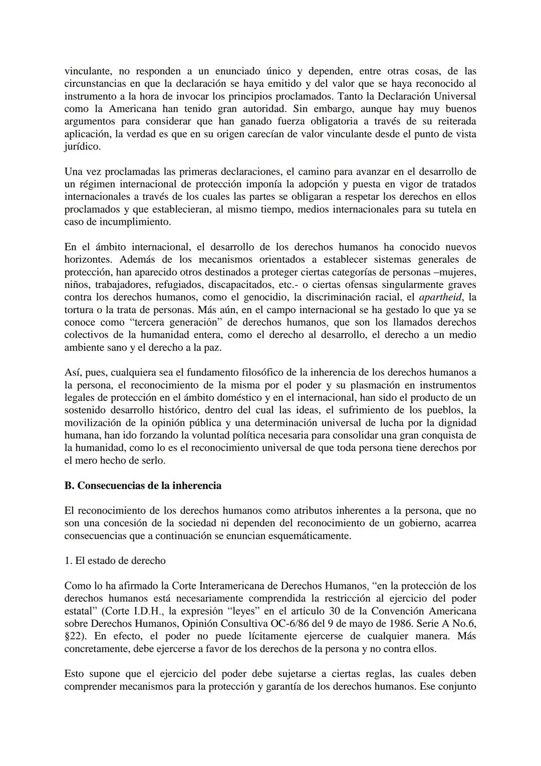 EL CONCEPTO DE DERECHOS HUMANOS[1][1]
Pedro Nikken[2][2]
La noción de derechos humanos se corresponde con la afirmación de la dignidad de la