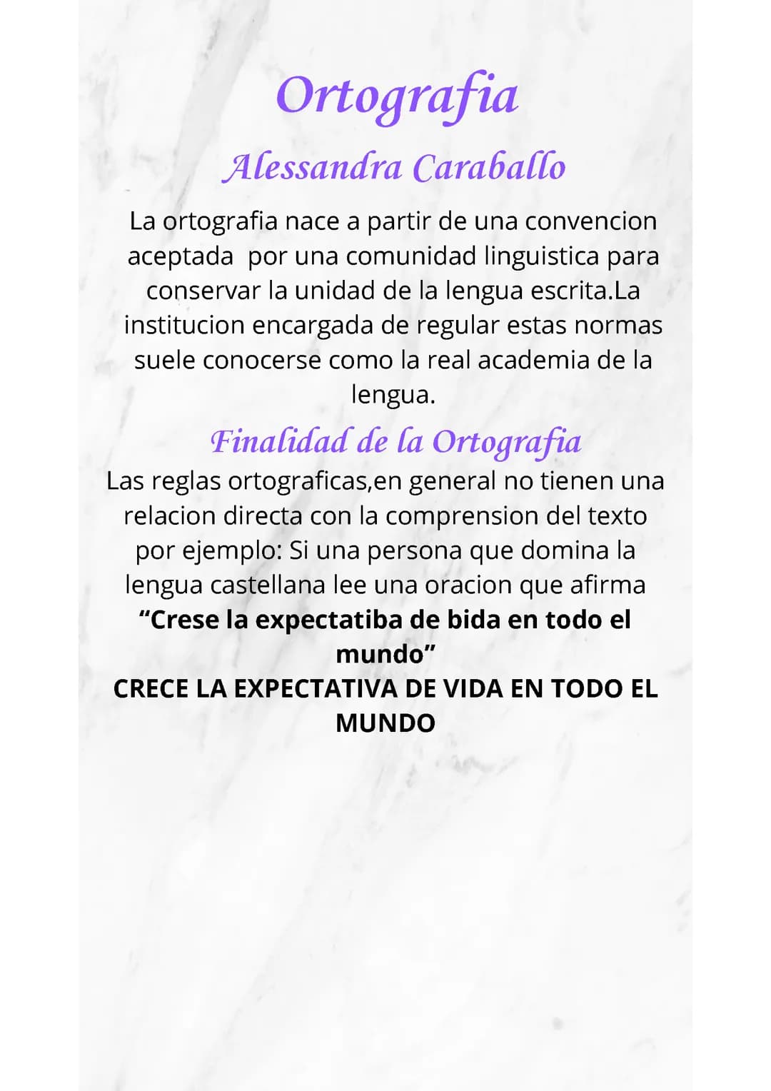 La ortografia 