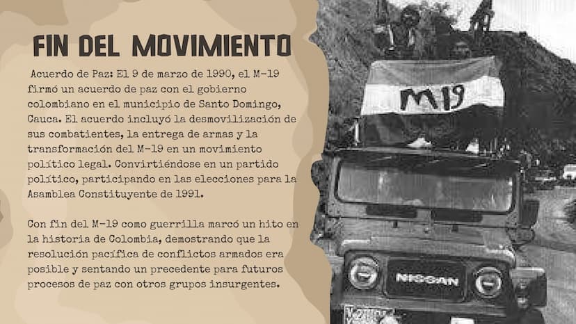 ÍNDICE
1 ¿que fue el M-19?
20
¿como lo consideraron
sus creadores?
3 ¿cómo surgió?
4
¿ cuales fueron las
principales figuras
del M-19?
10
5
