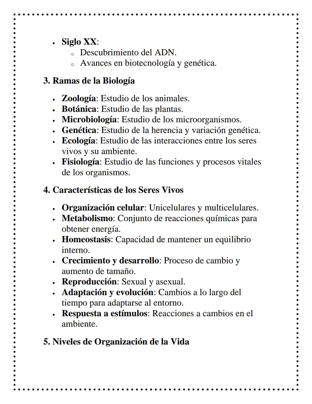 INTRODUCCIÓN A LA
BIOLOGÍA
1. Definición de Biología
•
Biología: Ciencia que estudia a los seres vivos y los
procesos vitales.
Origen etimol