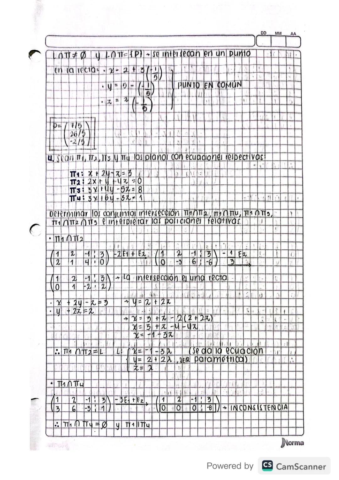# Posición relativa DE DOS RECTAS EN EL PLANO

Sean 11 y 12 dos rectas en el plano, con vectores directores vi y
Va respectivamente. Entonce